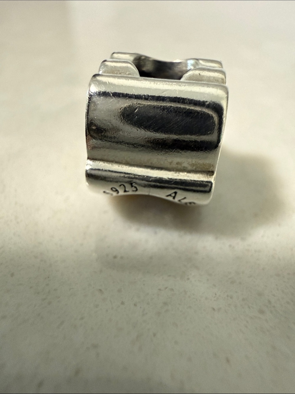 Authentic Pandora Sterling Silver White Enamel Mickey Mouse Glove Charm - Picture 3 of 4